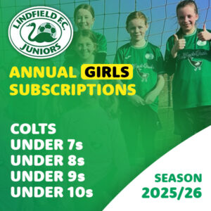 Annual Girls Subscriptions: Colts - Under 10's