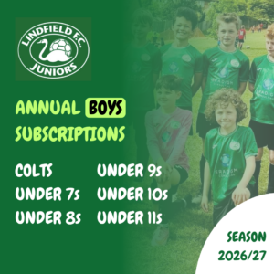 Boys: Colts - Under 11s 2026/2027